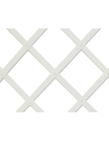 Celosia de plastico 1 x 2 m color blanco perfil de listones 22 x 6 mm