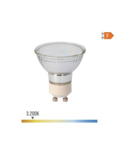 Bombilla dicroica cristal led gu10 5 w 400 lm 3200 k luz calida ø5 x 5,5 cm