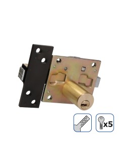 Cerrojo con perno de acero incluye 5 llaves de seguridad 2