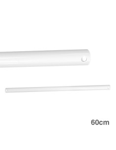 Tubo 60cm blanco prolongador para ventilador techo