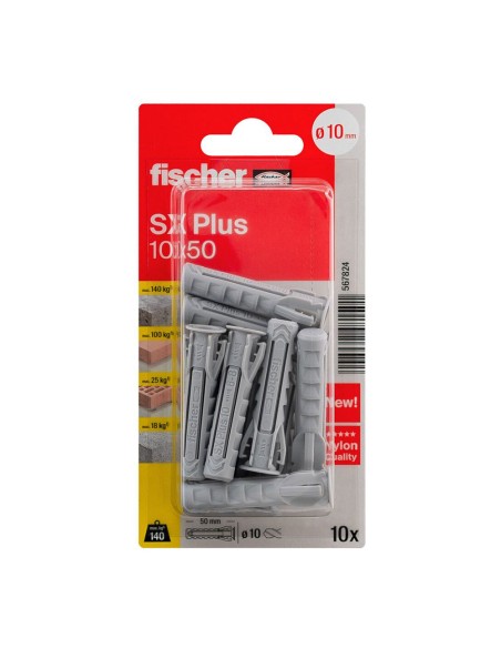 Taco sx plus ø10 x 50 mm, blister 10 uds