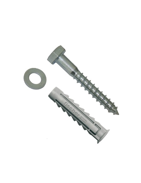 Tacos wl ø10 x 80 mm + tornillos ø10 x 80 mm, blister 2 uds