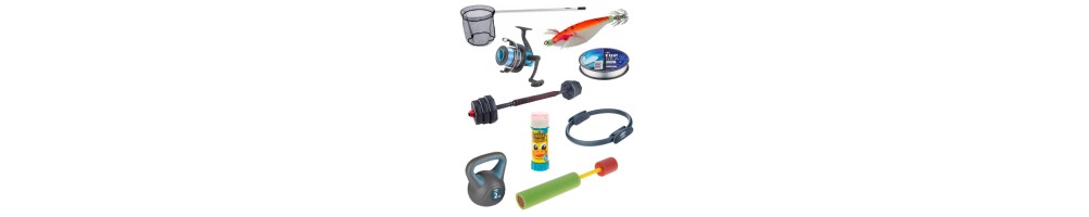 Deportes, pesca y juegos